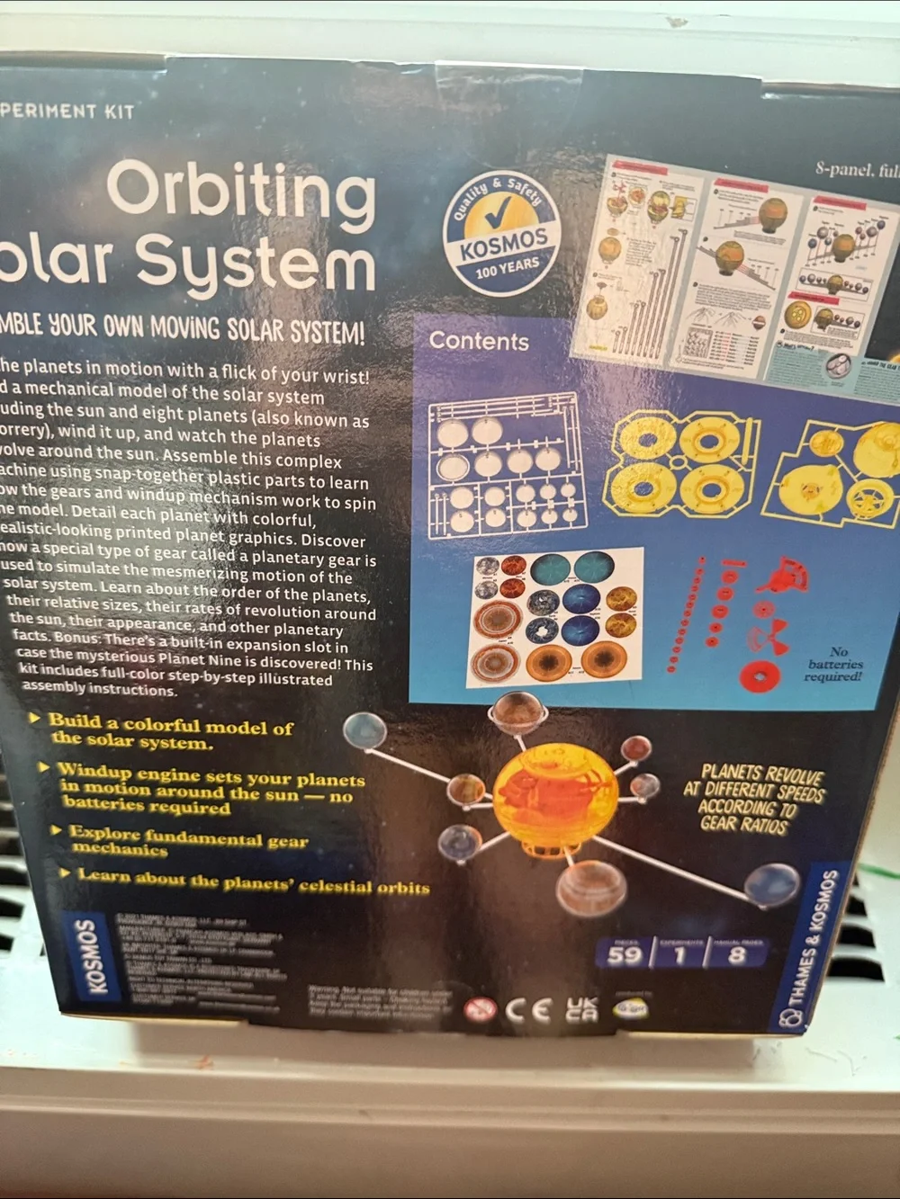 stem Orbiting Solar System Kit - Yellow Sun with Multicolored Planets